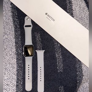 Series 3 Apple Watch. Silver. Great condition, nothing wrong with it.